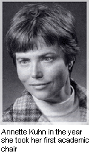 Annette Kuhn in the year she took her first academic chair